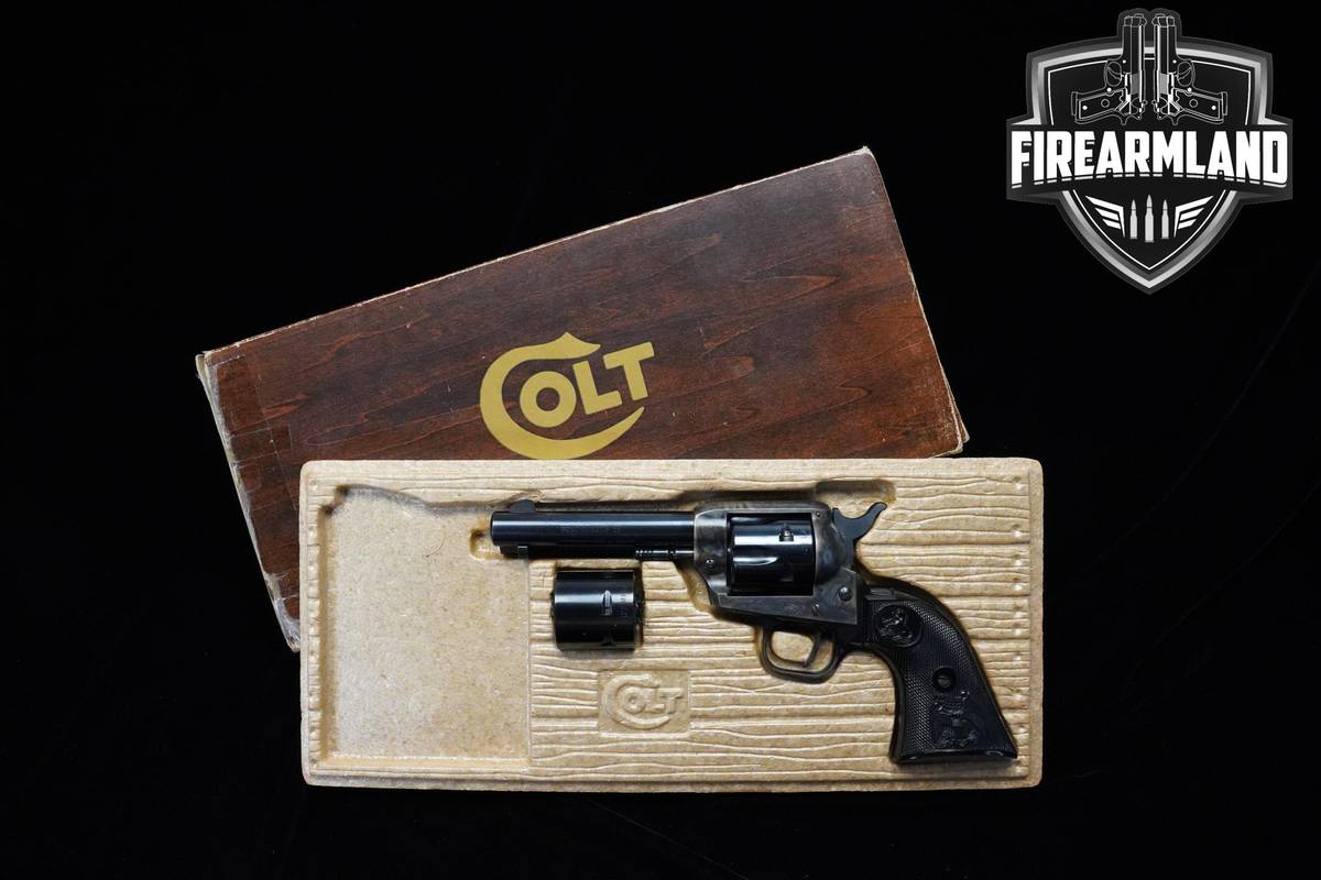 1974 Colt Peacemaker .22 Convertible .22 LR/Mag 4.25" Blued Colt +ORIG BOX