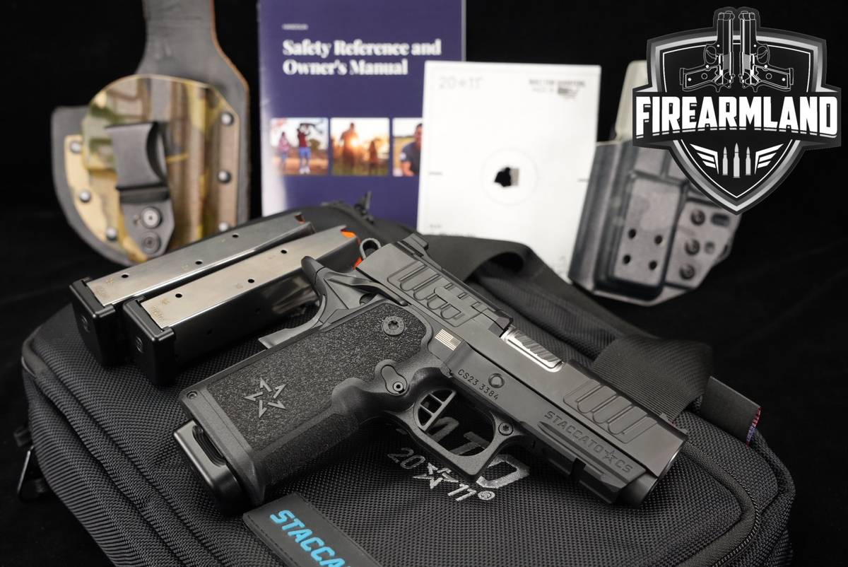 Staccato CS 9mm 3.5" STI 1911 2011 +3 MAGS, ORIG CASE & HOLSTER