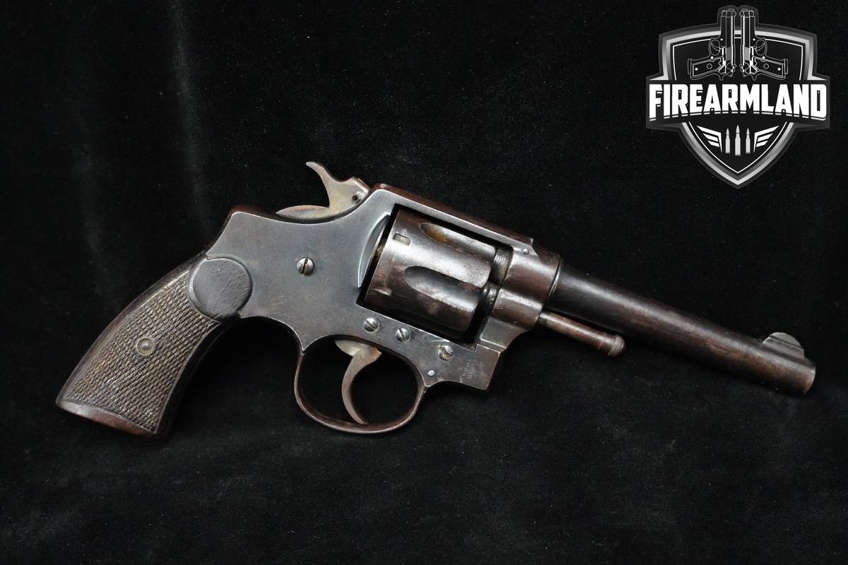 1924 Eibar Spain S&W Hand Ejector Clone 32 Long Colt 4.25" Blued DA/SA