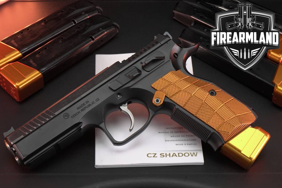 UPGRADED! CZ SHADOW 2 Orange RMR CUT 9mm +6 MAGS, ORIG CASE, EXTRAS!