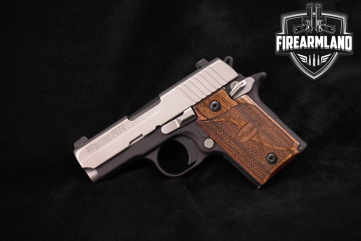 Sig Sauer P938 SAS 9mm 1911 3" Two-Tone Stainless P-938 +ORIG CASE