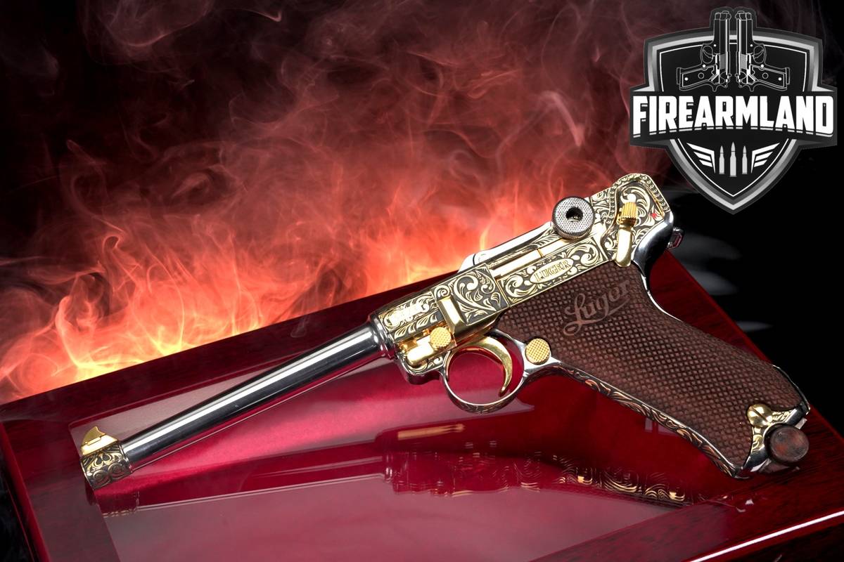 CUSTOM ENGRAVED DWM Parabellum P.08 Alphabet Commercial LUGER P08 ORIG CASE