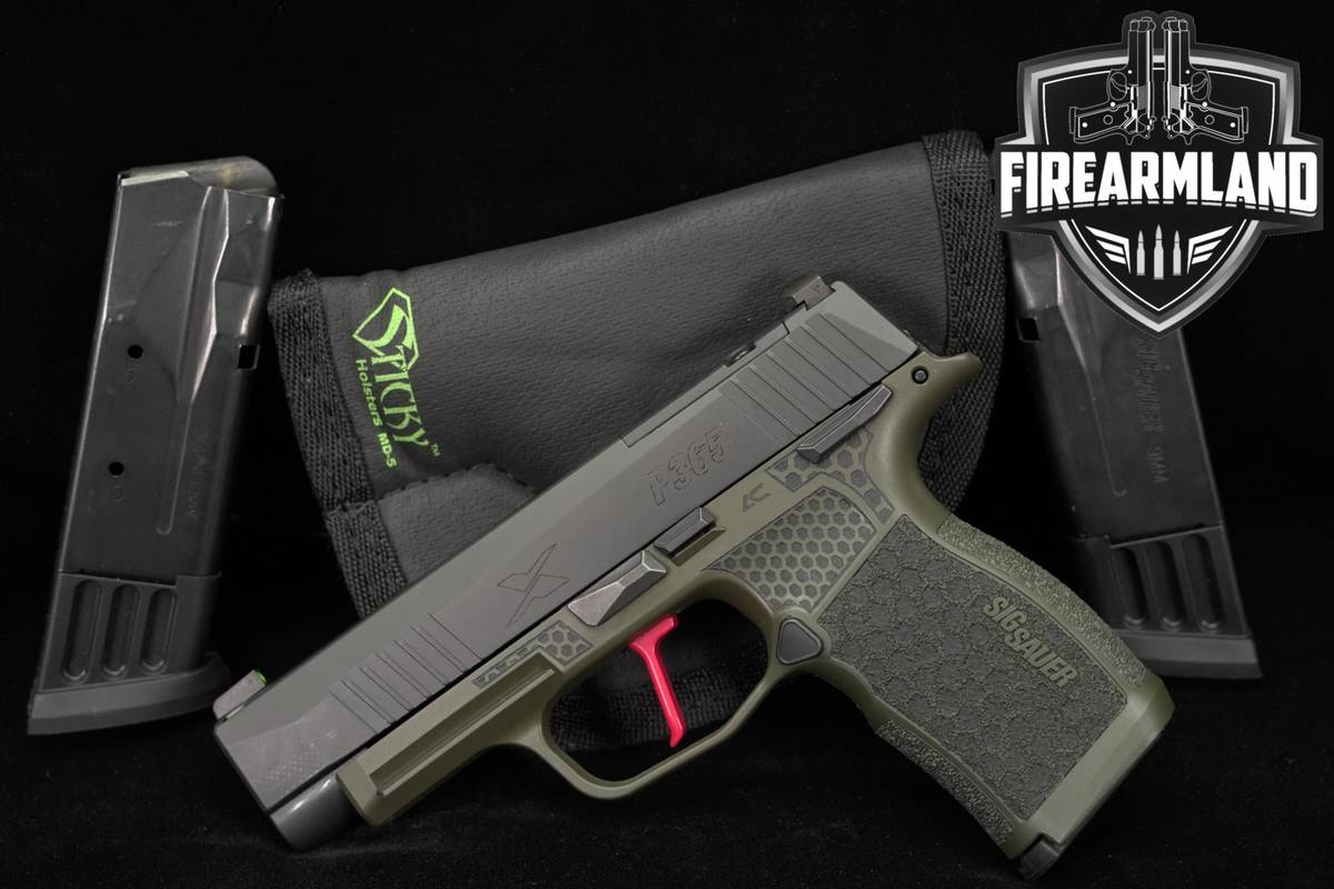 Sig Sauer P365XL 9mm 3.7" OD Green Armory Craft Grip P365 P-365 +3 MAGS