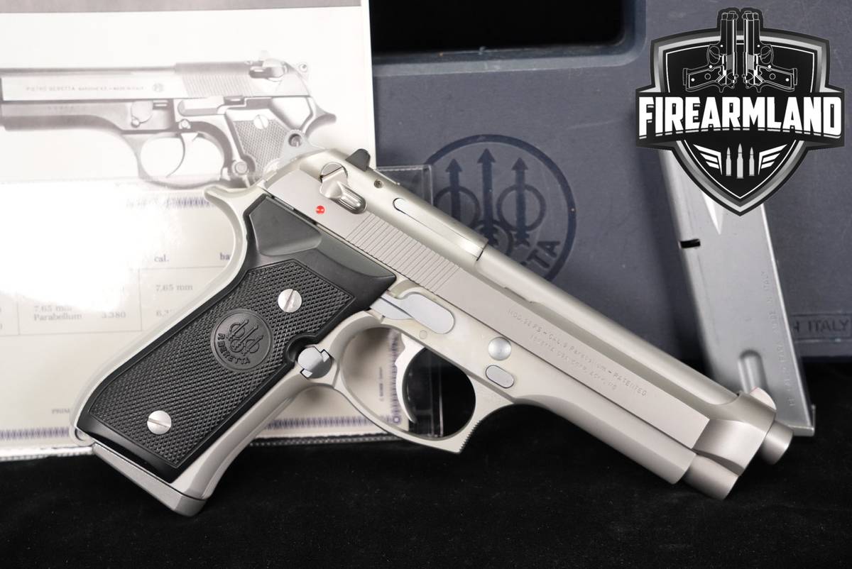 Beretta 92FS Inox Ghost 9mm 4.9" Stainless 92-FS +2 MAGS & ORIG CASE