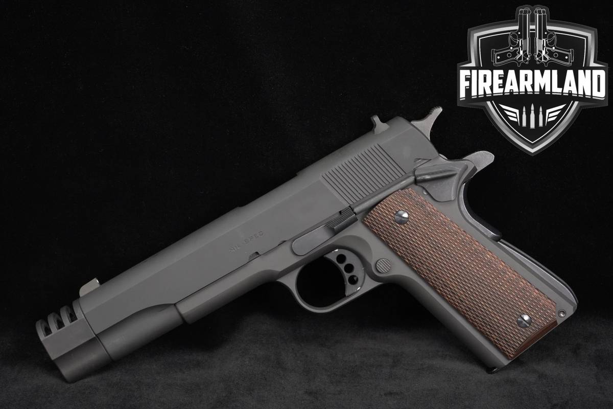 Springfield Armory 1911 Mil-Spec 45 ACP 5" Grey 3-port Bushing Compensator