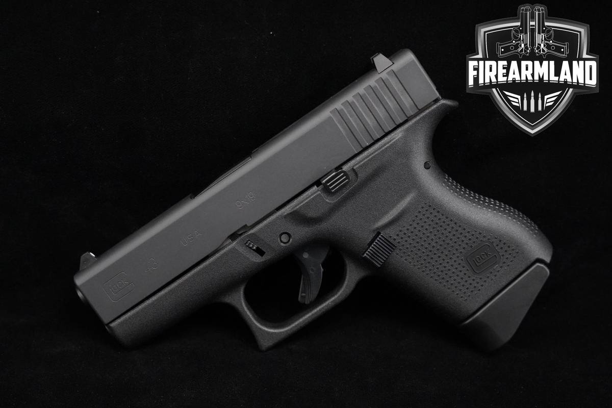 Glock 43 9mm 3.4" Glock G43 G-43 SUB-COMPACT CCW +2 MAGS