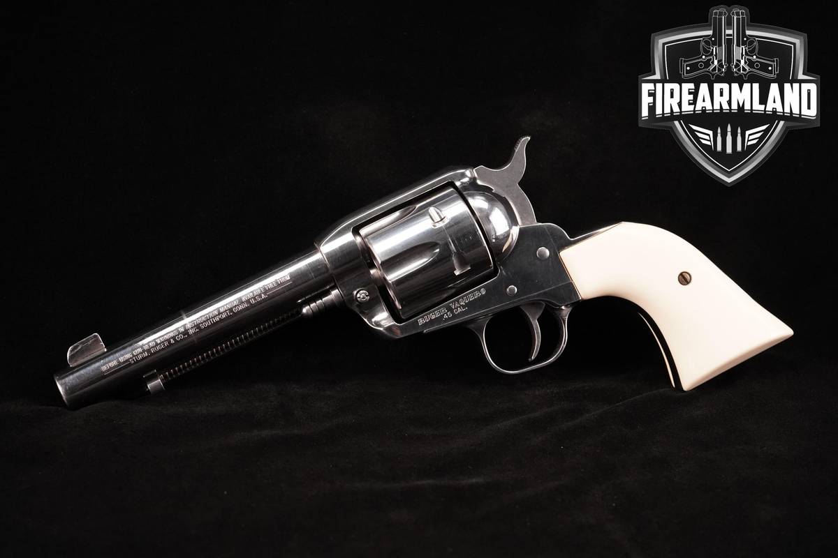 1997 Ruger Vaquero 45 Colt 4.62" High-Gloss Stainless