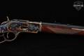 Navy Arms Winchester Model 1873 Short Rifle Deluxe Grade Navy Arms .45 Colt Color Case Hardened in Very Good Condition Image 5