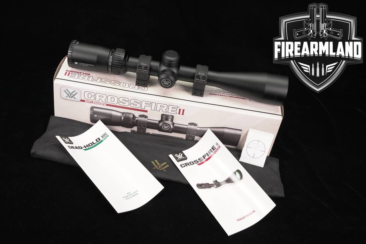 Vortex Optics Crossfire II 4-12x44 Dead-Hold BDC MOA SFP Reticle Crossfire2