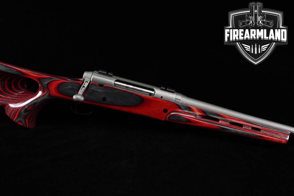 Savage Arms Axis 270 Win 22" Stainless & Red/Black Laminate Hunting Target
