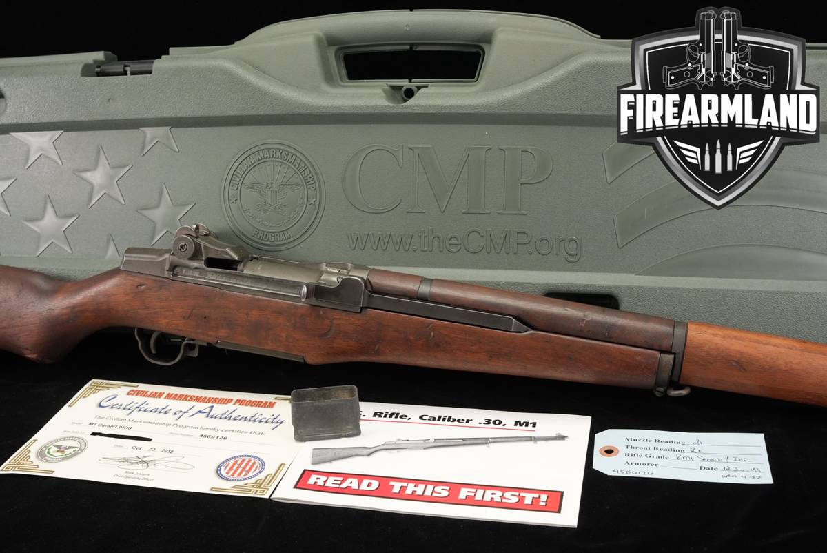 1953 International Harvester M1 Garand Red River Rebuild 30-06 +COA, CASE