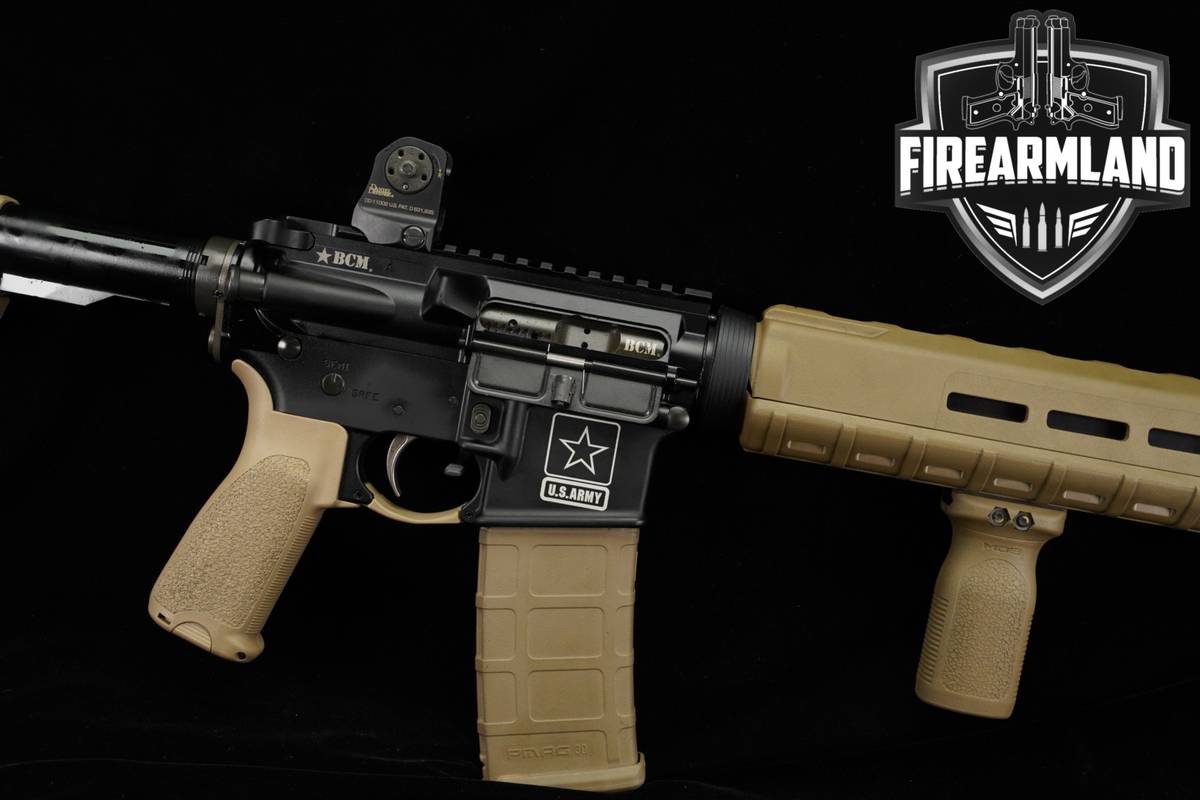 Bravo Company BCM-4 BCM4 BFH 5.56 NATO AR-15 AR15 16 Black & Tan +2 MAGS