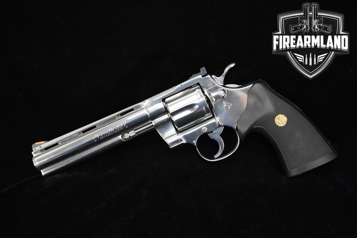 1988 Colt Python 357 Magnum 6" Stainless Colt-Python 357 MAG