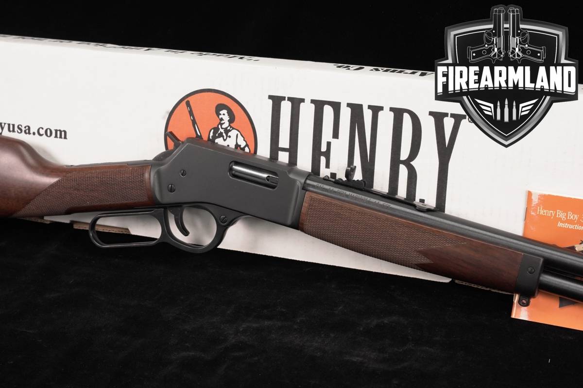 Henry Big Boy Steel 44 Rem Mag 20" Blued & Walnut H012 +ORIG BOX