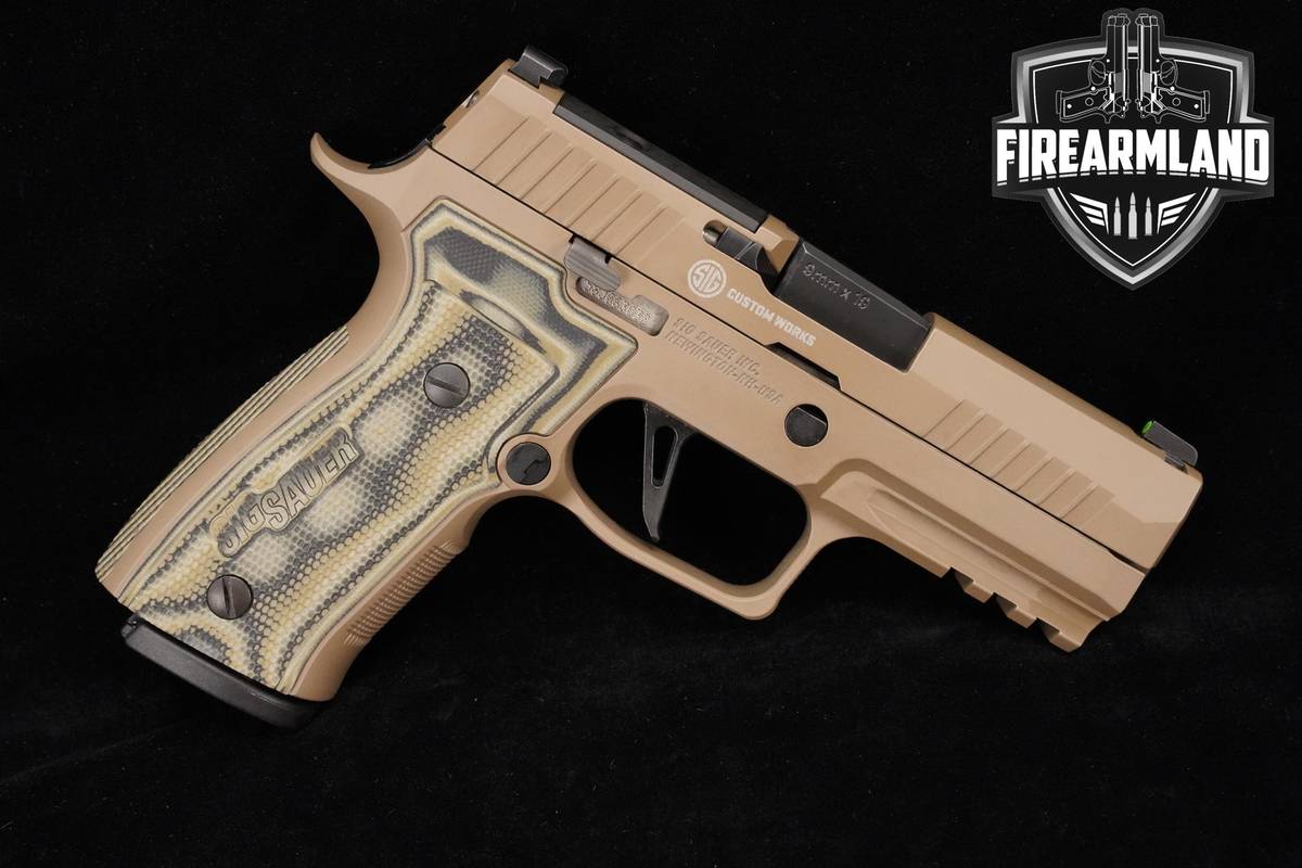 Sig Sauer P320 AXG Scorpion 9mm 3.9" FDE Cerakote P 320 +3 MAGS & ORIG CASE