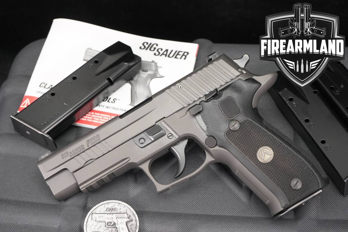 Sig Sauer P226 Legion 9mm 4.4" SRT P 226 +4 MAGS, ORIG CASE, CHALLENGE COIN