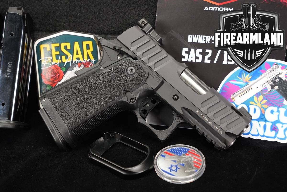Bul Armory SAS II Ultralight Pro 9mm Optics-Ready 1911 2011 ISRAEL +3 MAGS