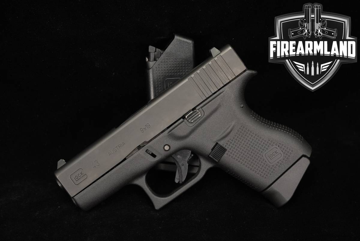 Glock 43 G43 Slimline 9mm 3.41 +2 MAGS