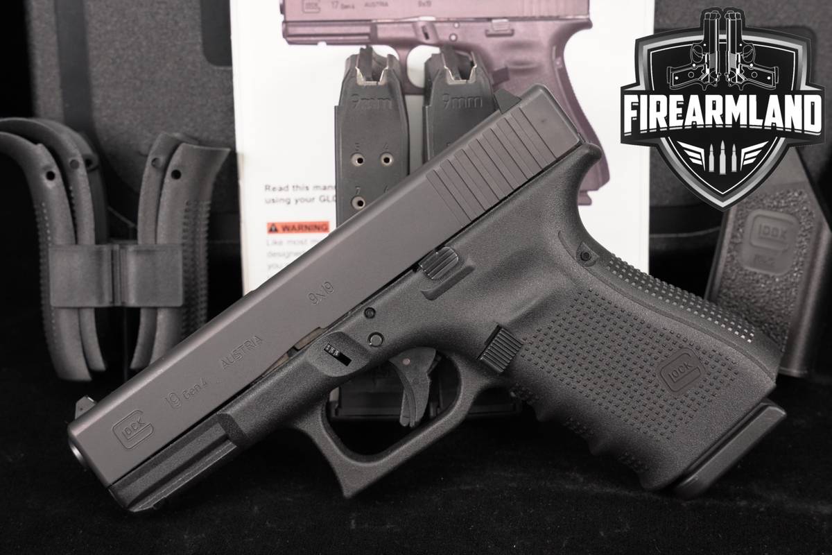 Glock 19 Gen4 G19 Gen 4 9mm 4.02 +3 MAGS & ORIG CASE