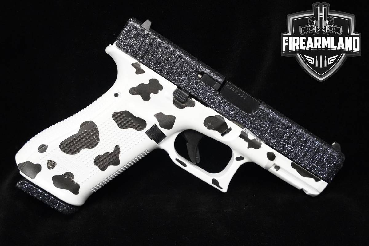 Glock 45 Tactical Cow 9mm 4.02" Black glitter Glock-45 +3 MAGS & ORIG CASE