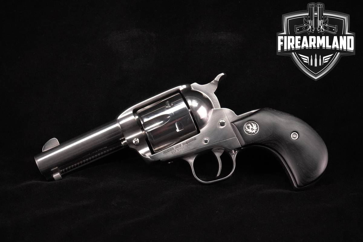BIRDSHEAD Ruger New Vaquero TALO Stainless 357 Magnum 3.75" +ORIG CASE