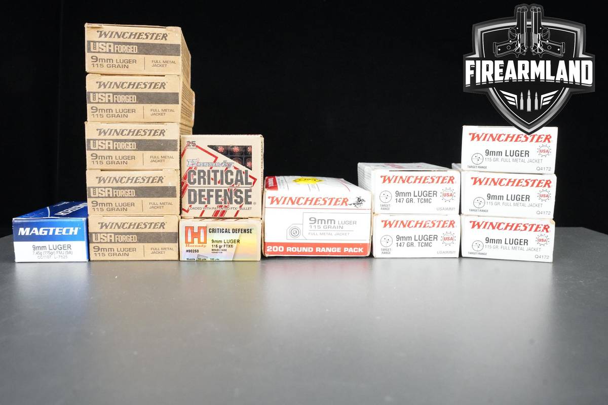 9mm Ammo 9mm-Luger Ammunition 800 ROUNDS