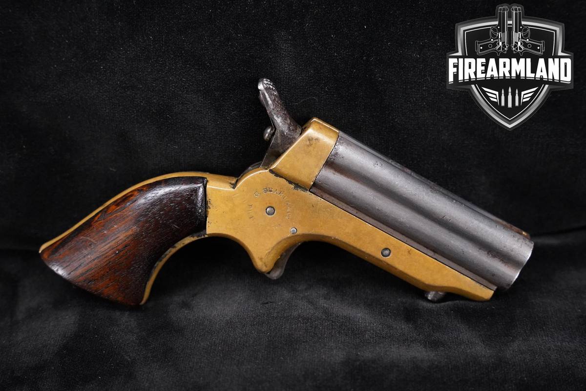 CIVIL WAR ERA C. SHARPS Model 1A Pepperbox .22 Rimfire 2.5" Blued & Brass