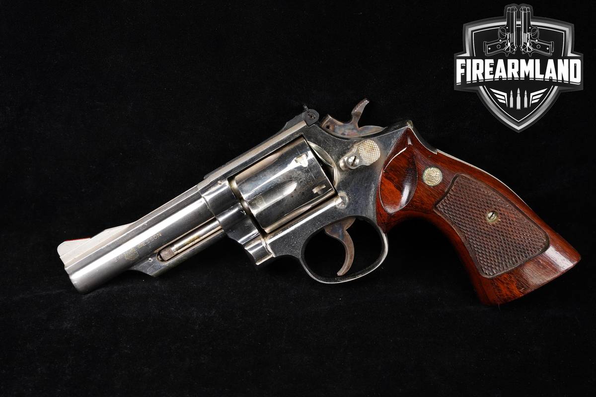 1970 Smith & Wesson S&W Model 19-3 357 Magnum 4" Nickel DA/SA