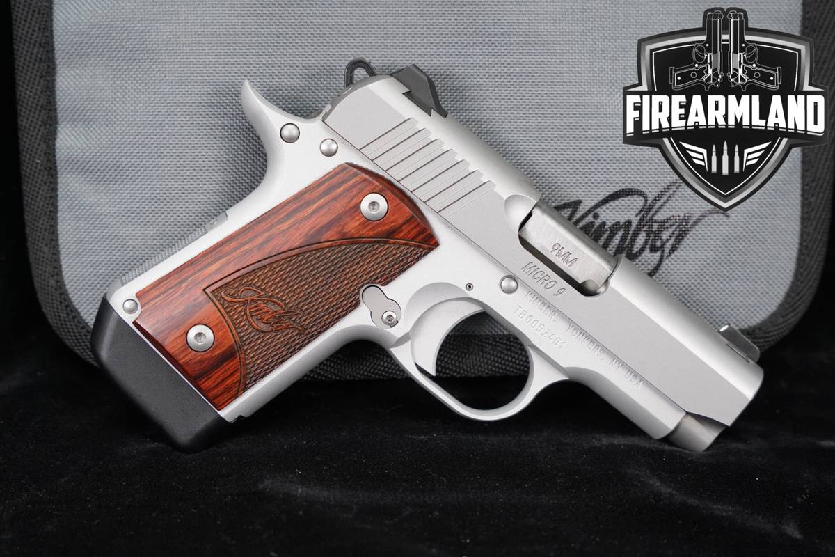 Kimber Micro 9 Stainless Rosewood 9mm 3.15" Pocket Defense Carry Pistol