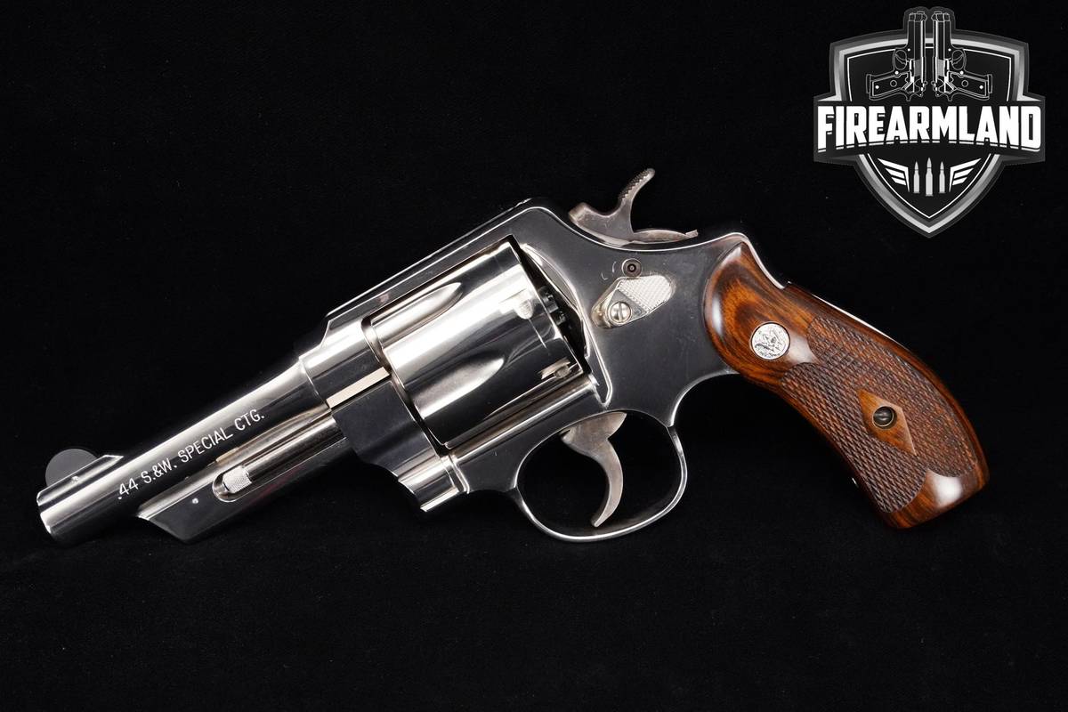 Smith & Wesson (S&W) 21-4 44 Magnum 4" Nickel Plated S&W 21-4 +ORIG BOX