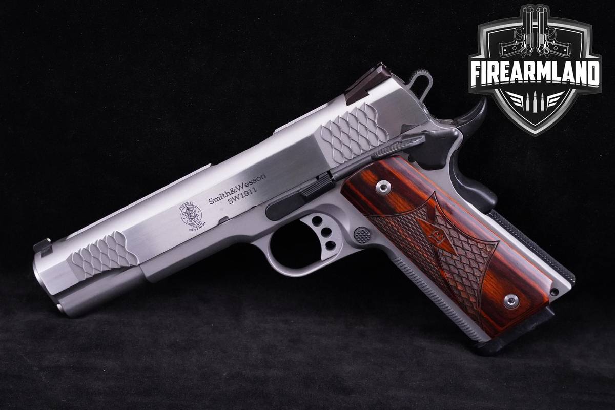 Smith & Wesson S&W SW1911 E Series 45 ACP 1911 5" Satin Stainless ORIG CASE