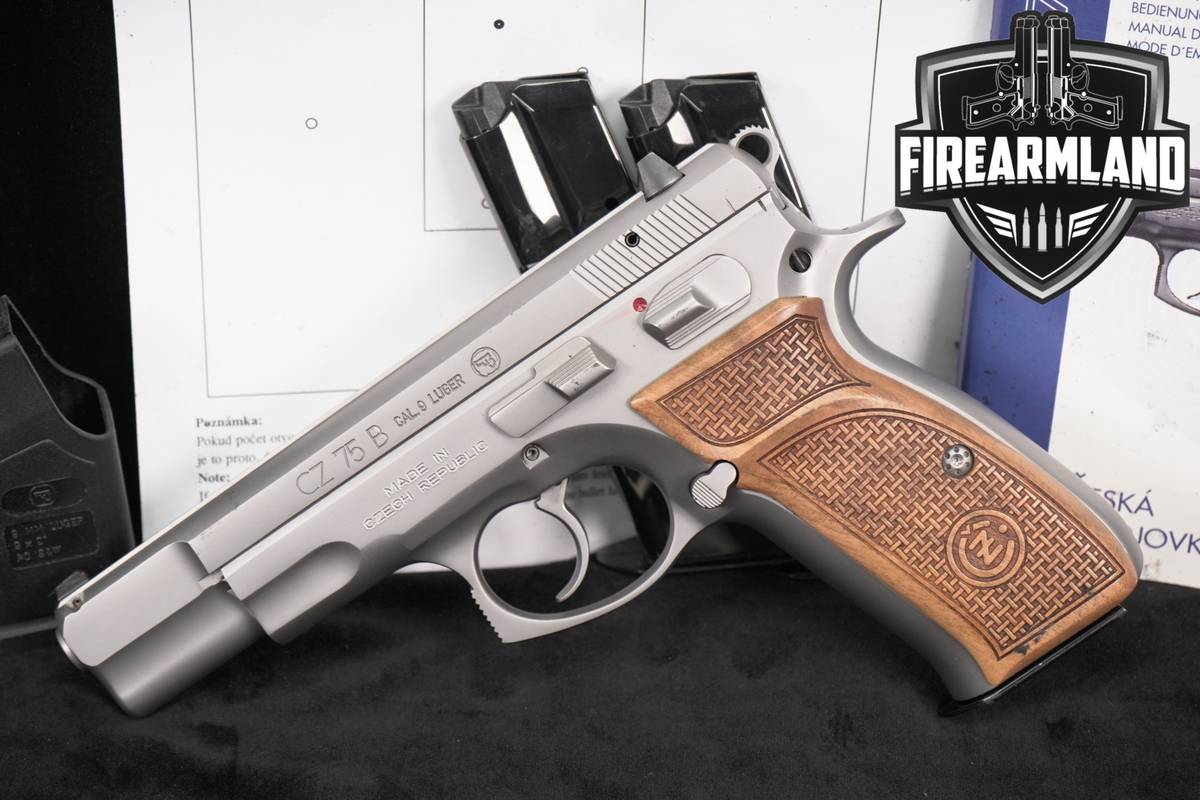 CZ 75 B Stainless 9mm 4.6" CZ75B 75B CZ75 +3 MAGS