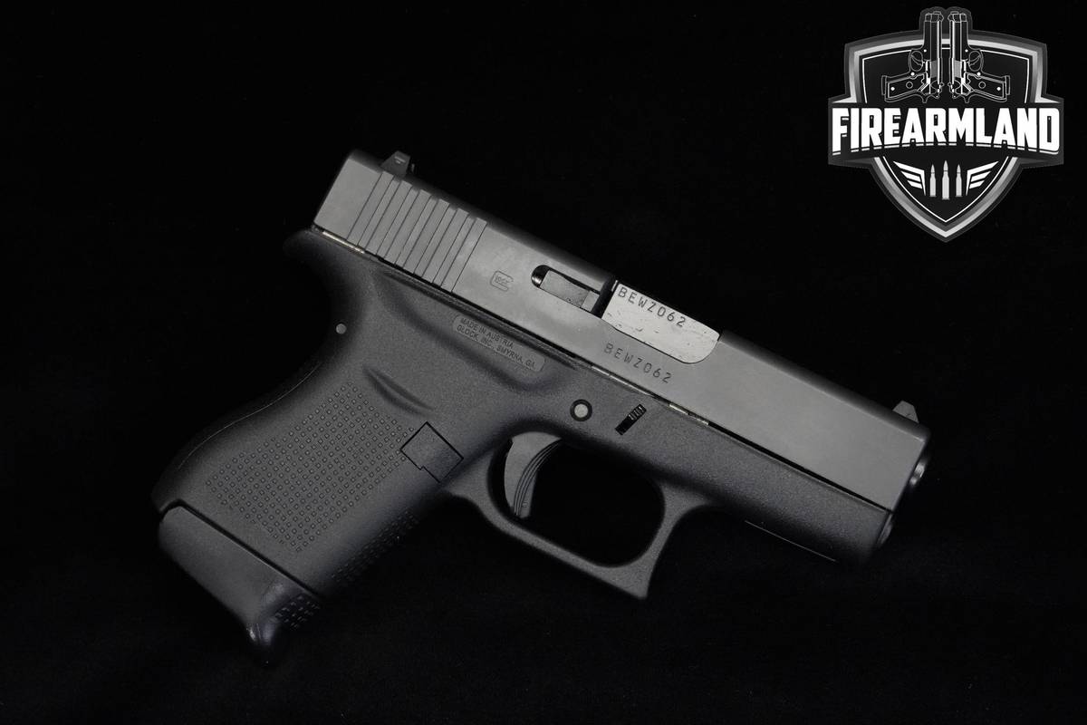 Glock 43 Slimline 9mm 3.41" Glock G43 +3 MAGS & ORIG CASE