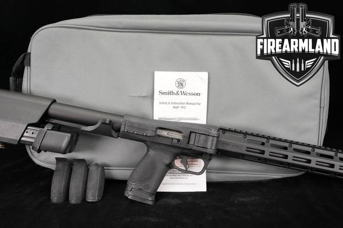 Smith & Wesson M&P FPC 9mm S&W 16.25" THREADED +3 MAGS & ORIG CASE