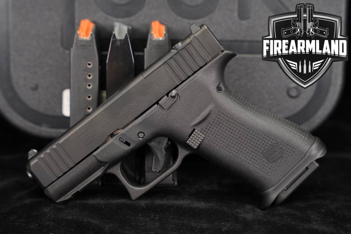 Glock 43X MOS G43X 9mm 3.41" +4 MAGS & ORIG CASE