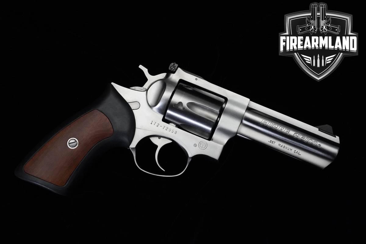1992 Ruger GP100 357 Magnum 4.2" Satin Silver Ruger GP-100 DA/SA