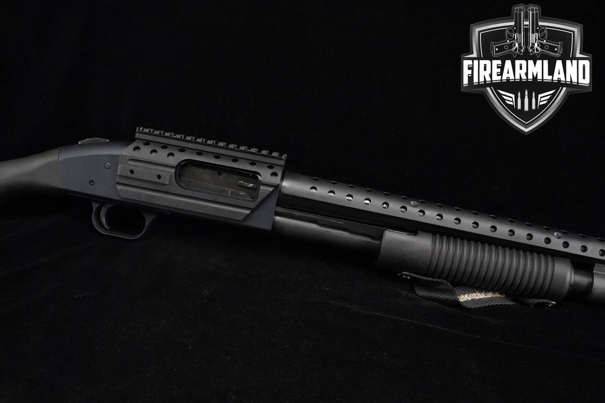 BEAM! Mossberg 590 Shockwave Laser Saddle 12-Gauge 14.5 Blued