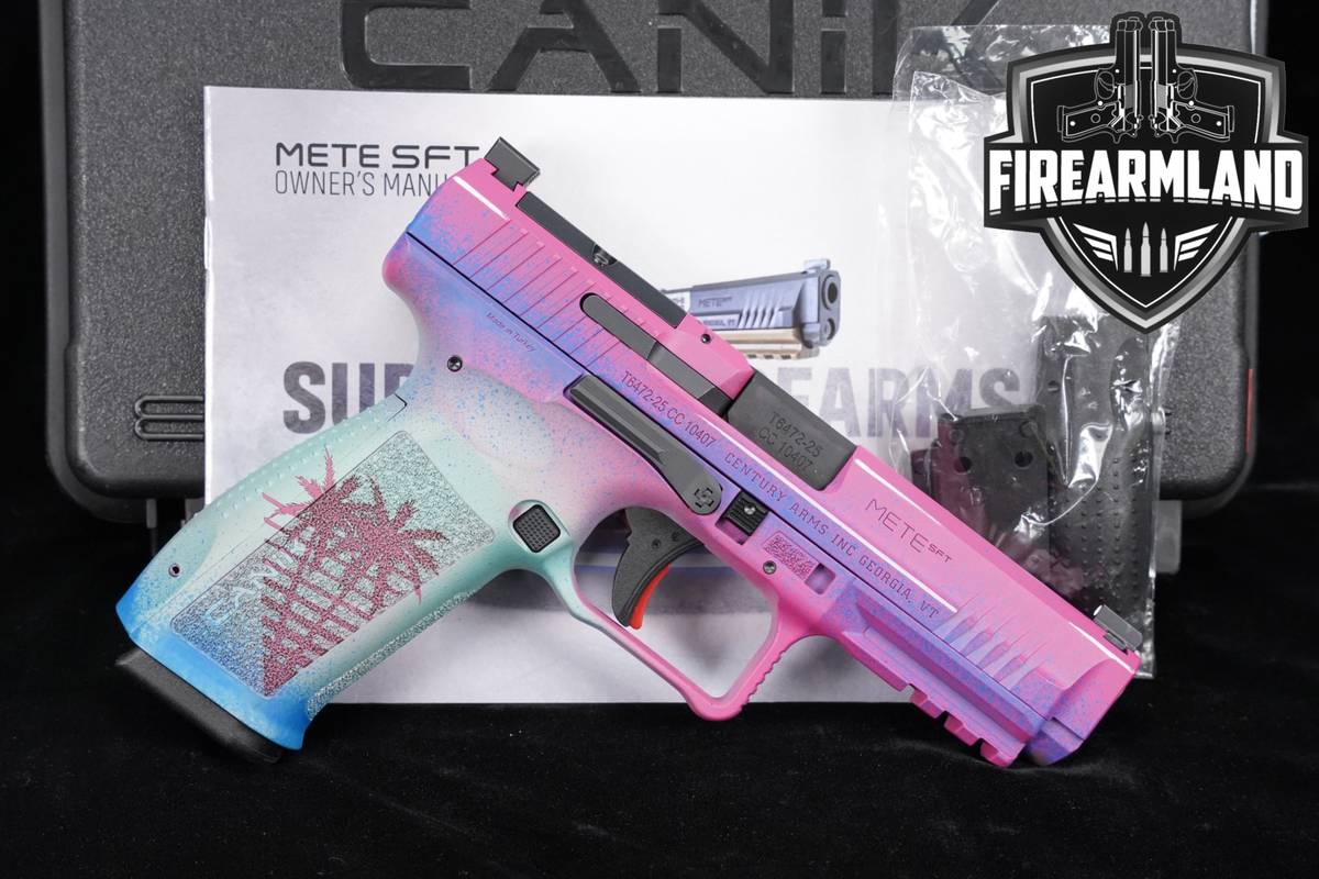 Canik METE SFT One Series Miami 9mm Multicolor PALM-TREE MOTIF +ORIG CASE