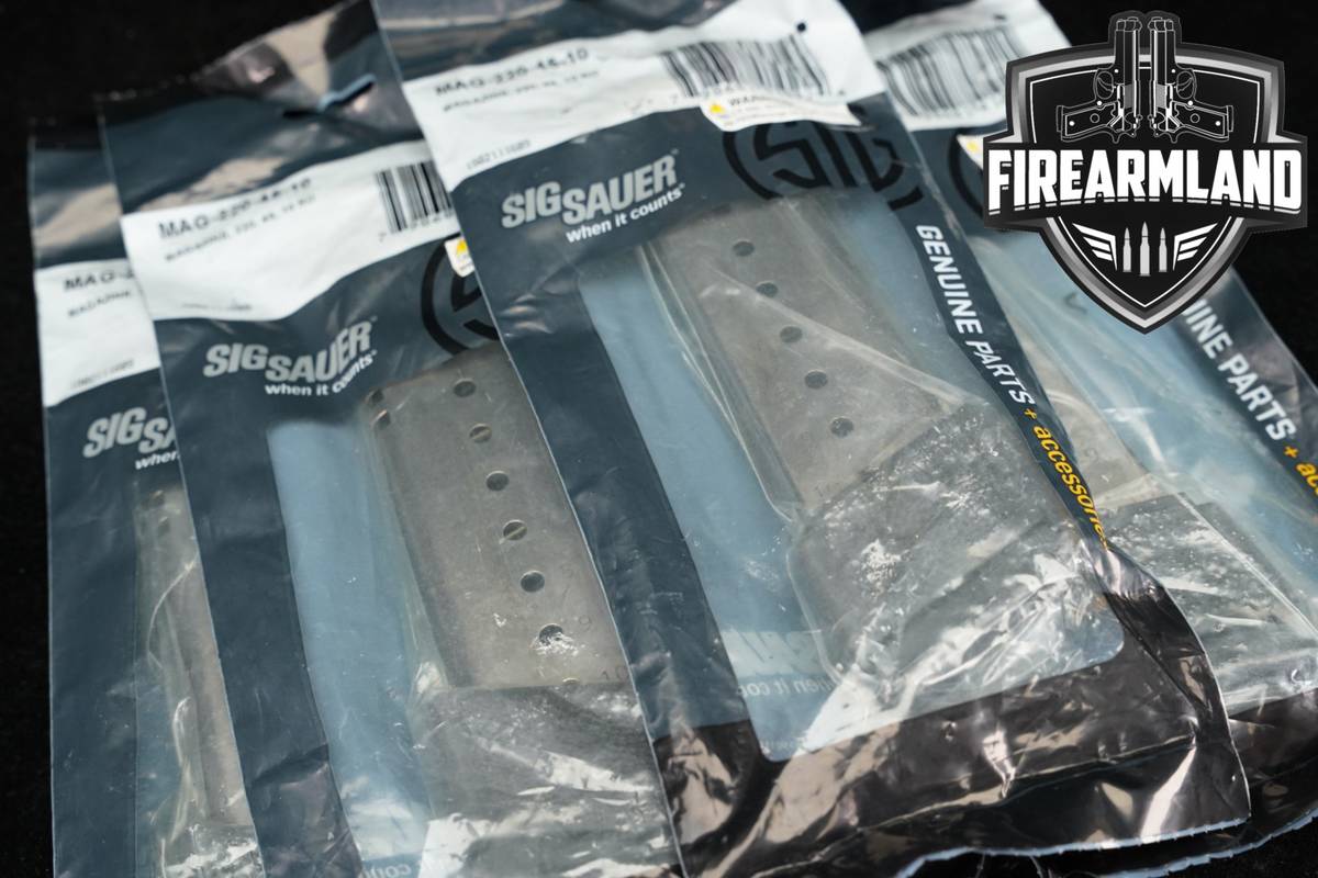 Sig Sauer FIVE (5) P220 10 Round Magazines .45 ACP P-220 Mags