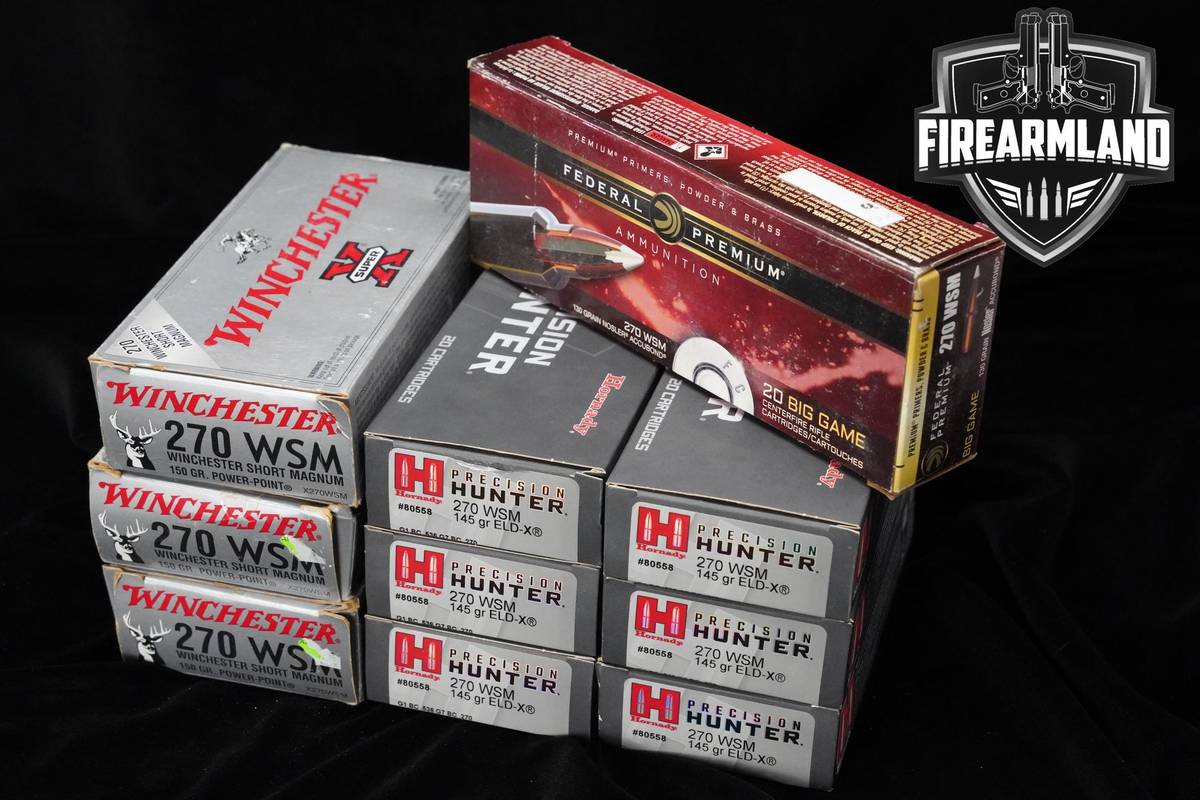 270 WSM Ammo 270-Winchester Short Magnum 200 ROUNDS