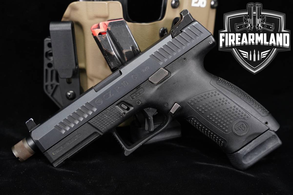 CZ P-10 C 9mm 4.75" P10C P10 THREADED BARREL +2 MAGS & HOLSTER