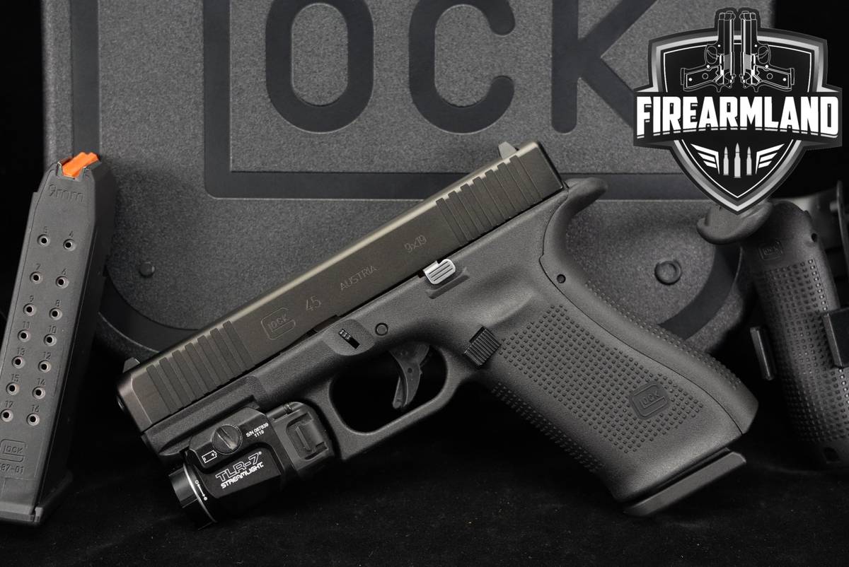Glock 45 Gen5 G45 Gen 5 9mm 4.02 +2 MAGS, ORIG CASE, TLR-7 LIGHT