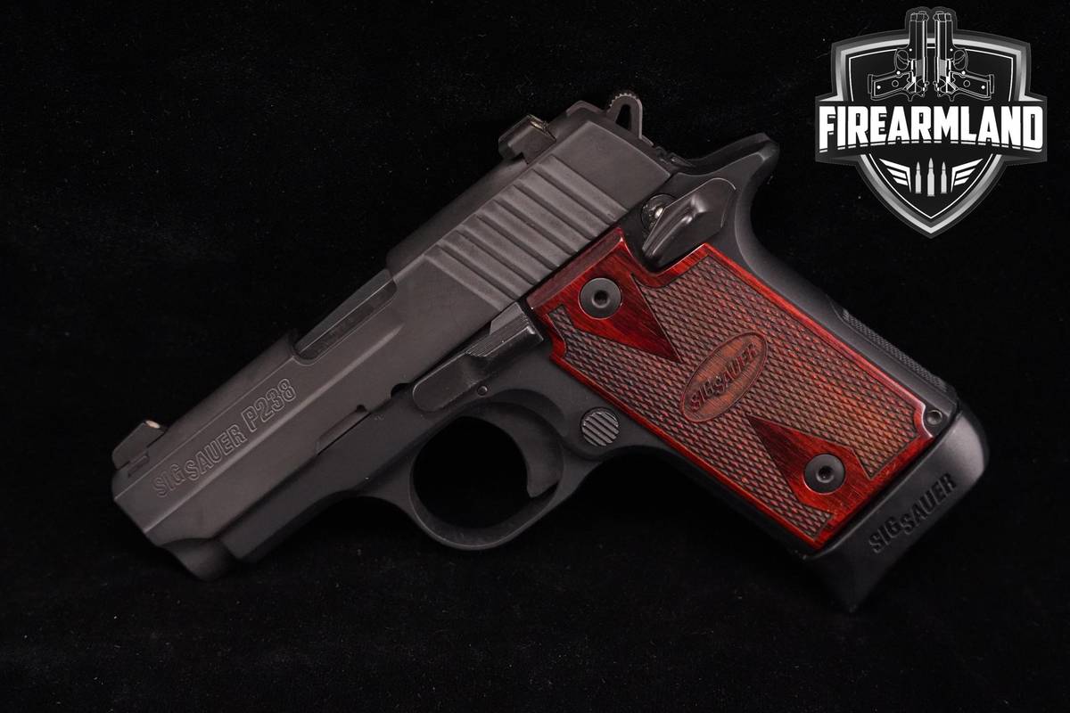 Sig Sauer P238 Rosewood 380-ACP 2.7" P-238 Compact +3 MAGS & ORIG CASE