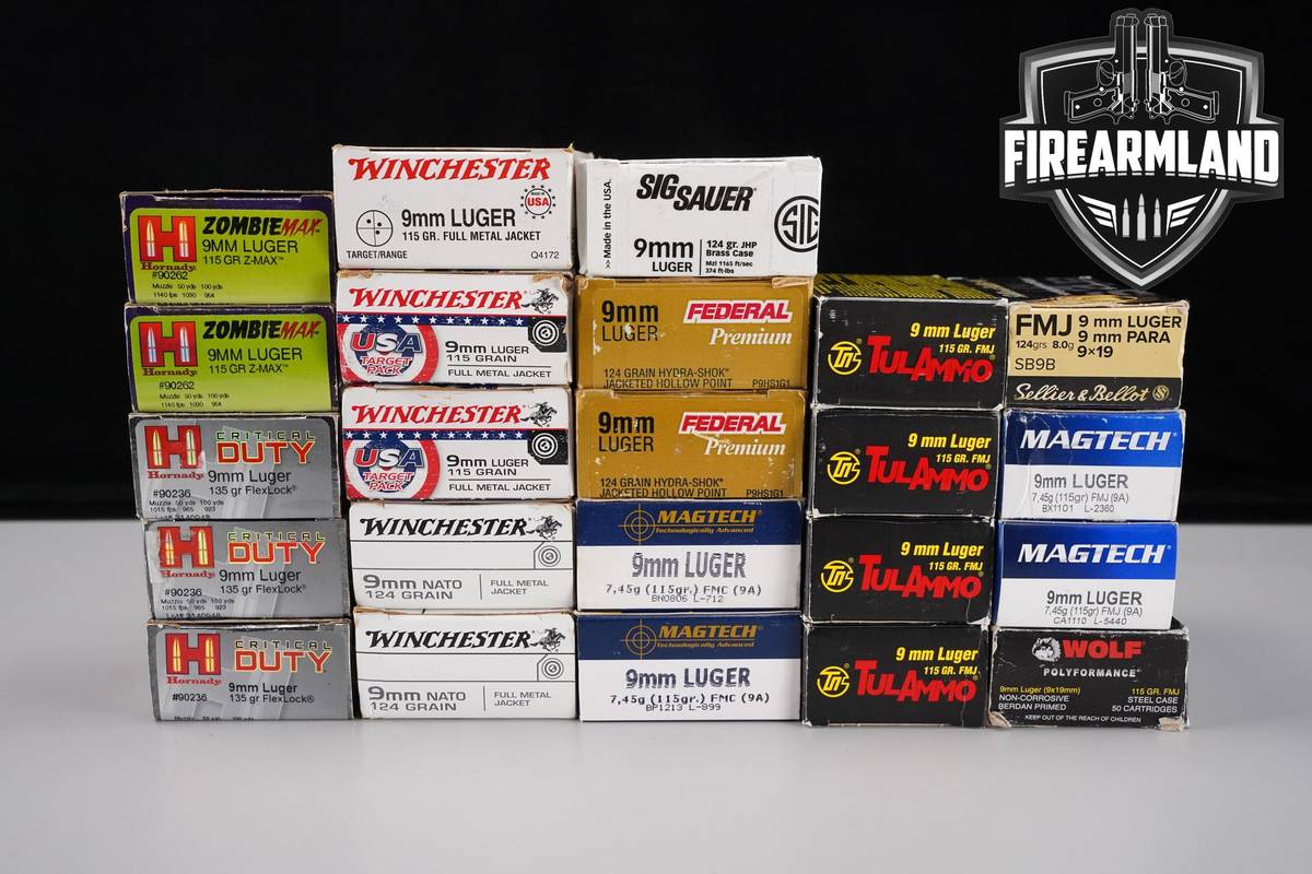 1000 RDS! 9mm Ammo 9-mm