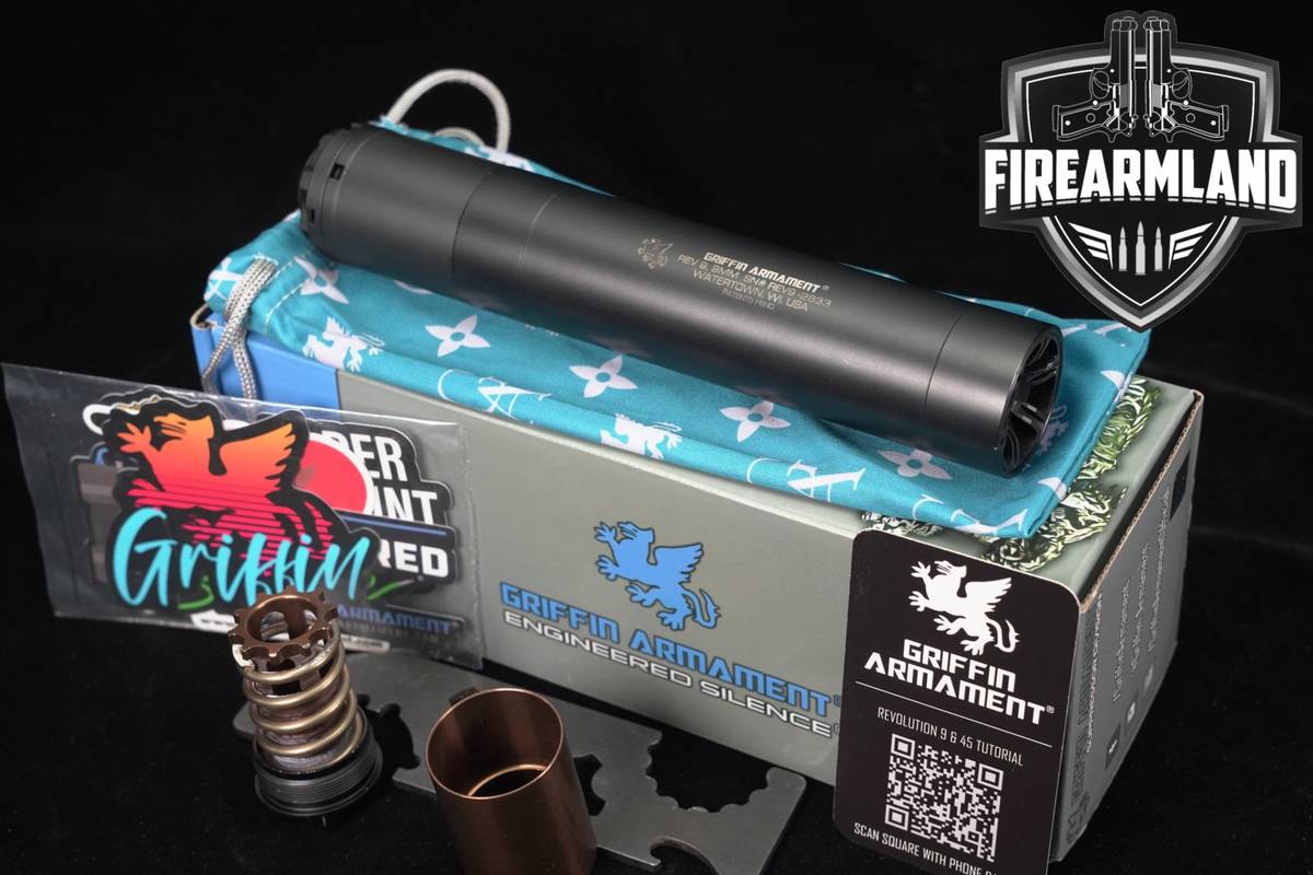 Griffin Armament Revolution 9 MOD 3 Suppressor REV9 REV