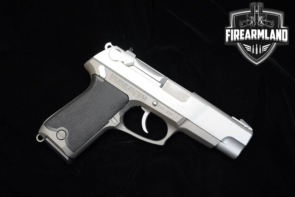1992 Ruger P90DC 45 ACP 4.5" Silver Ruger P-90 P90 DC +ORIG CASE