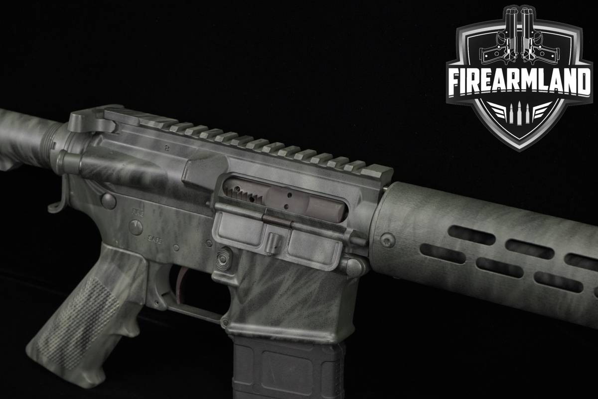 Del-Ton DTI-15 5.56 NATO AR15 16" Gray/Black Camo DelTon DTI15 AR +2 MAGS