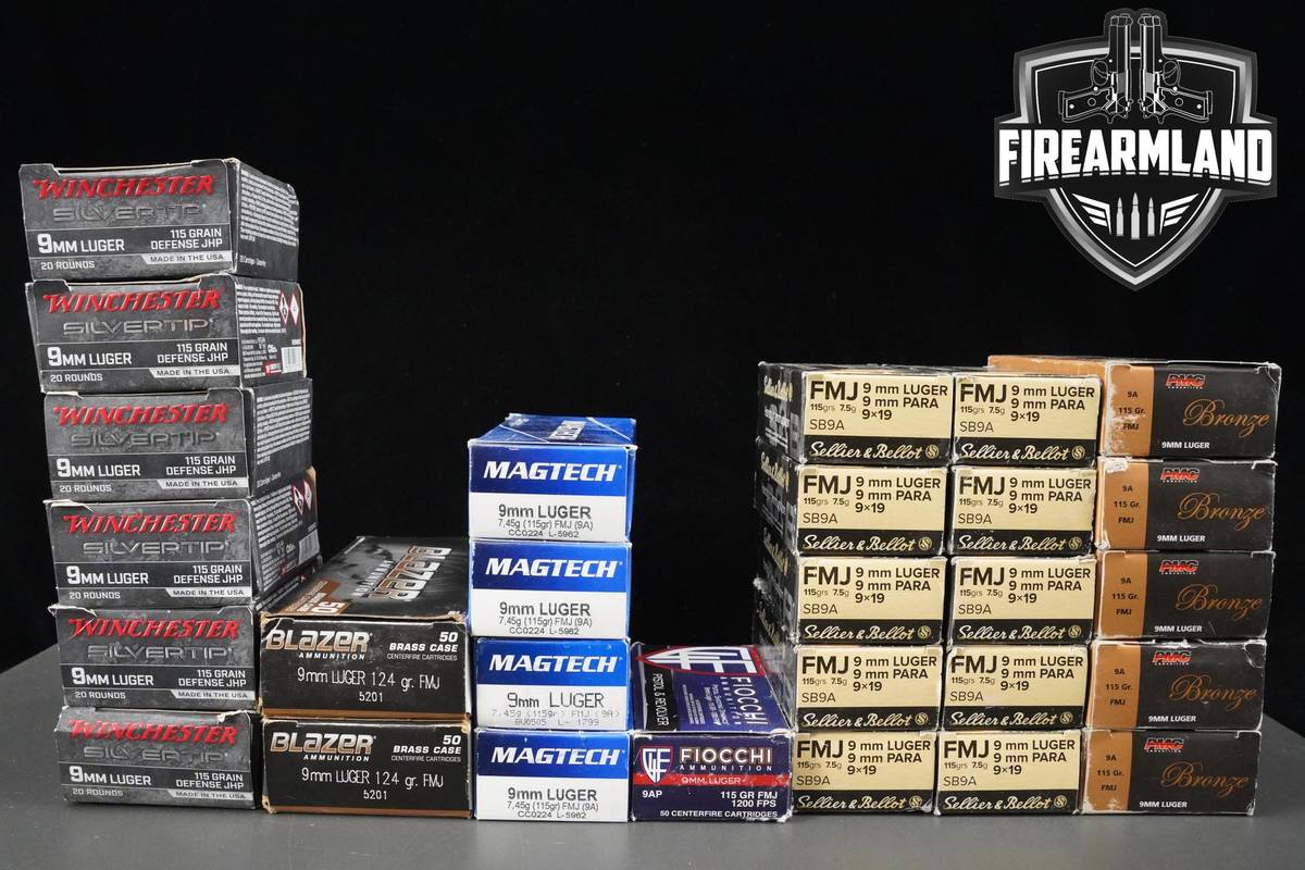 9mm Ammo 9mm Ammunition 1220 ROUNDS