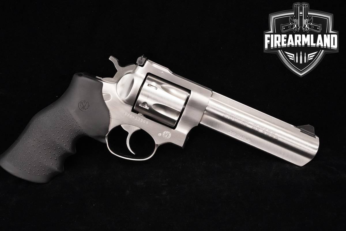 Ruger GP100 357 Magnum 5.0" Satin Stainless GP 100 +ORIG CASE
