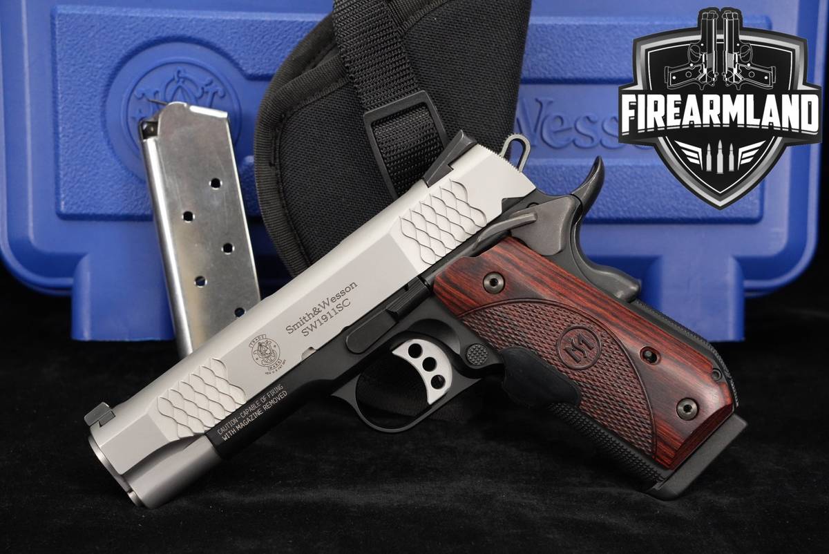 Smith & Wesson SW1911SC E-Series 45 ACP S&W SW 1911 SC +ORIG CASE & HOLSTER